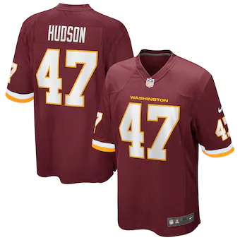 mens nike khaleke hudson burgundy washington football team 